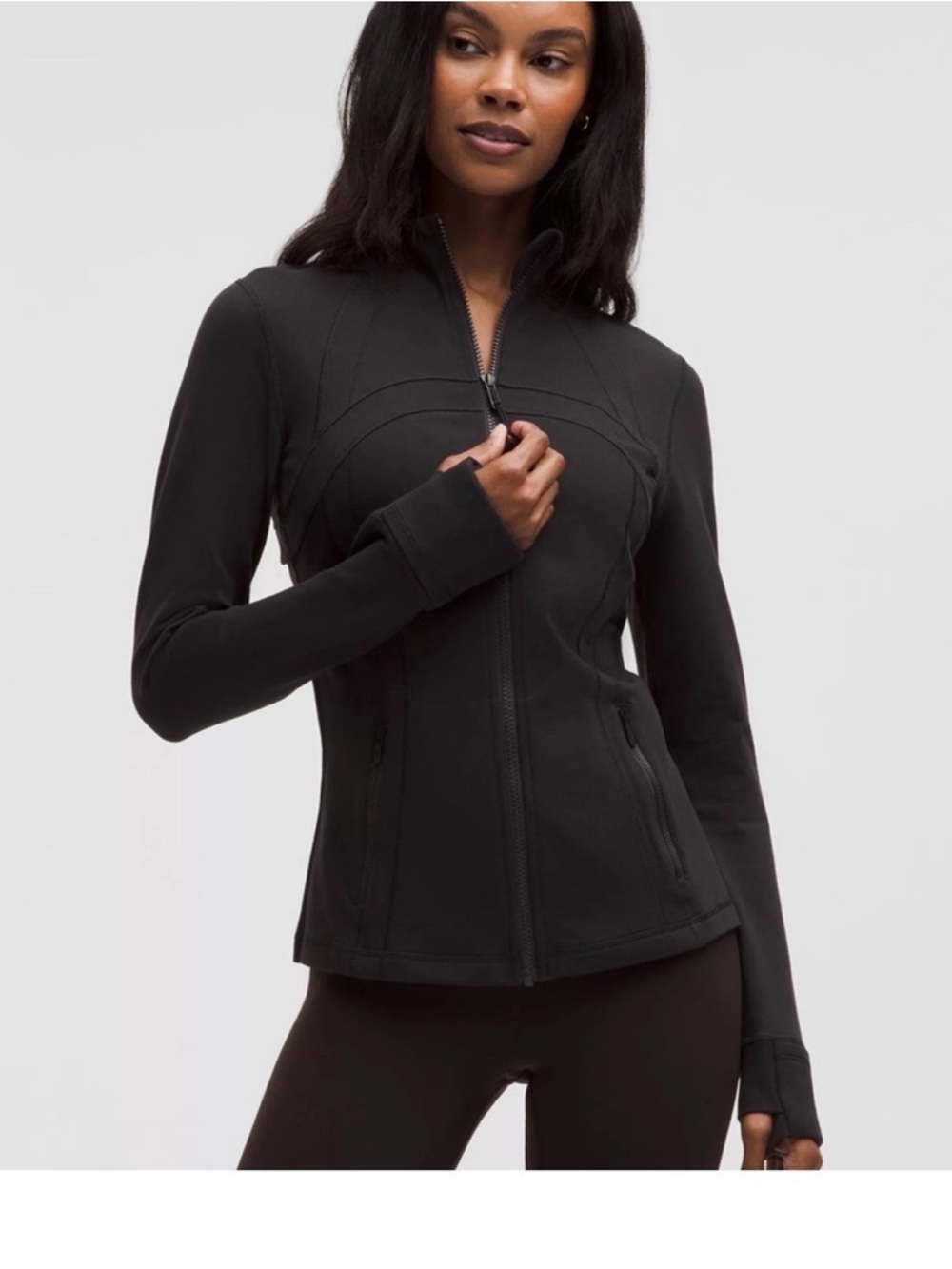 lululemon Define Jacket in Black with Small SDSU logo